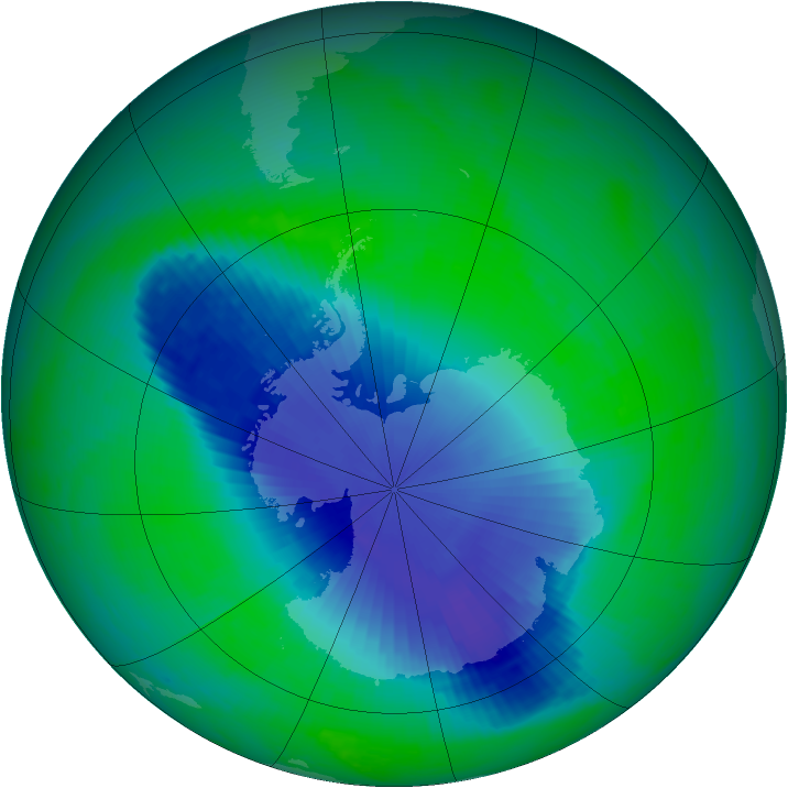 Ozone Map 2001-11-29